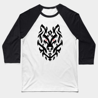 Wolf Tribal Ornament lovely blend drawing cute cool colorful Baseball T-Shirt